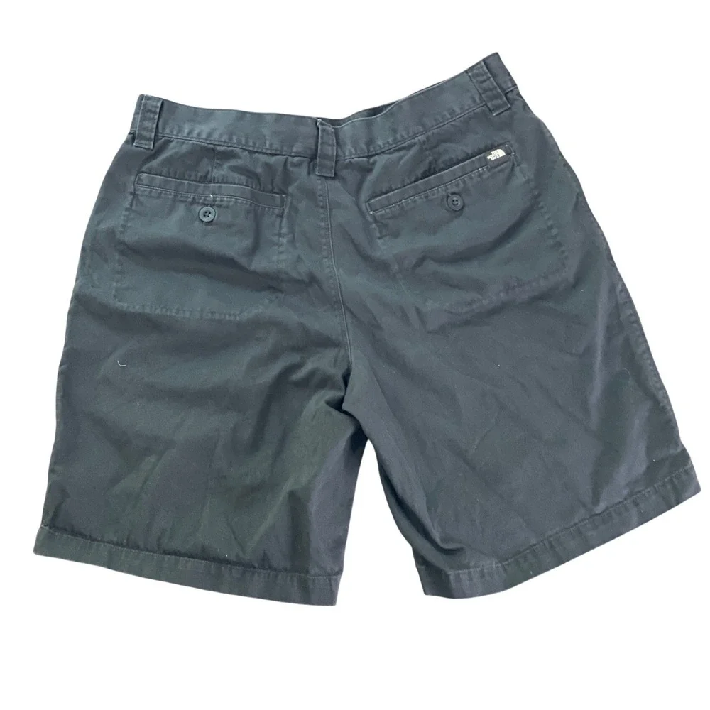 The North Face‎ Mens Shorts Tekware Cotton Flat Front 36 Black Gorpcore Hiking